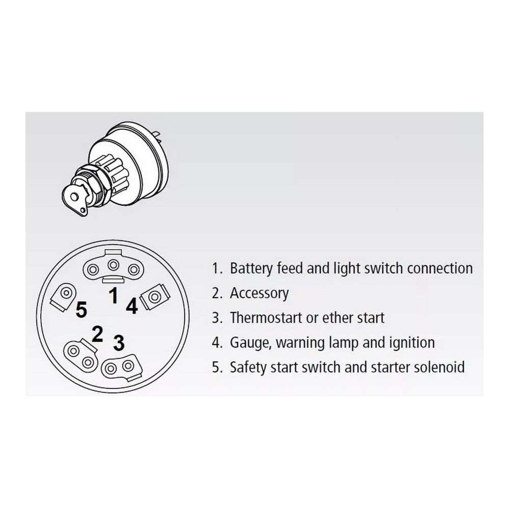 5 Position Diesel Ignition Switch