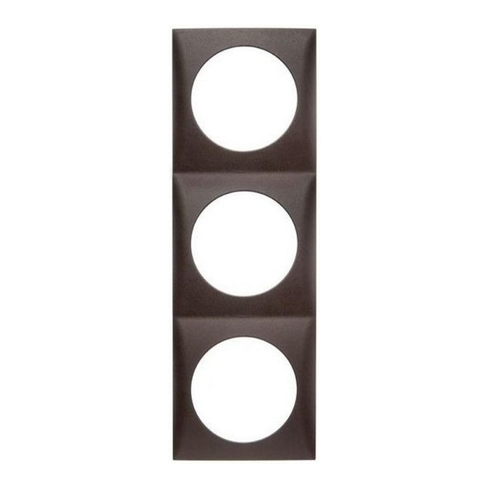 Berker Integro Flow - 3 Gang Frame - Brown