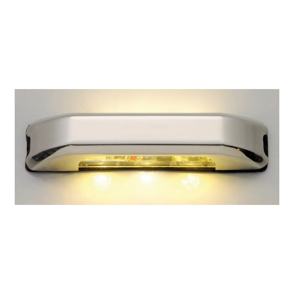 Ambient Warm White Up/Down LED Courtesy Light with Mirror Polished Cover