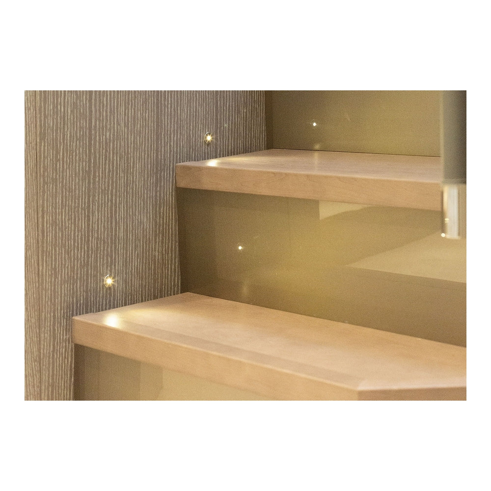 Apus Series Blue Mini LED Courtesy Light in Chromed Brass 12/24V