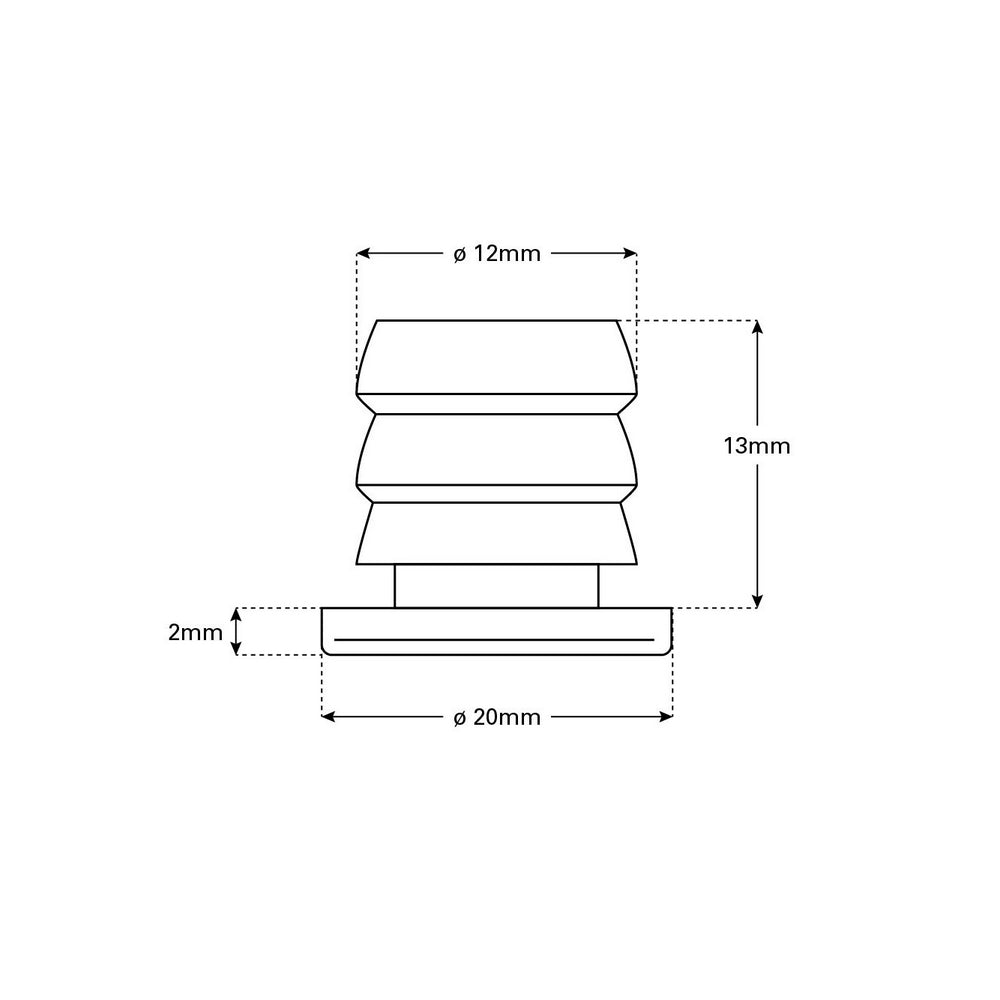 Apus Series Blue Mini LED Courtesy Light in Chromed Brass 12/24V