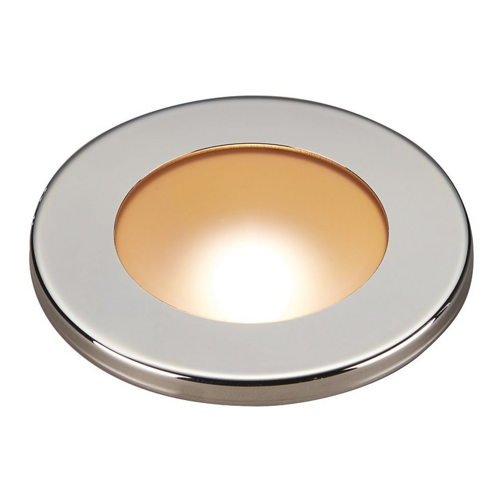 Polis LED Dimmable White and Red Ceiling Light - S/S Finish