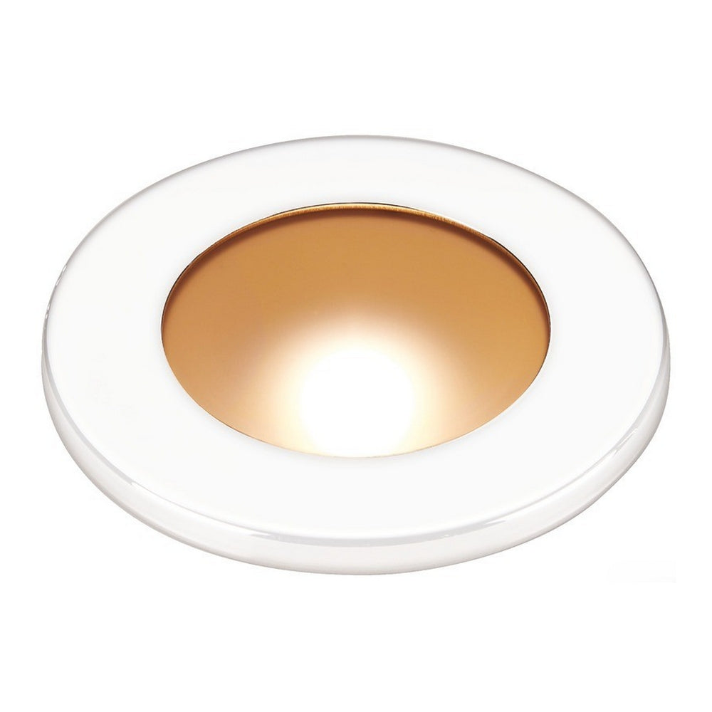 Polis LED Dimmable White and Red Ceiling Light - White Finish