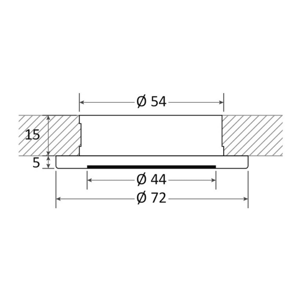 Polis LED Dimmable White and Red Ceiling Light - White Finish