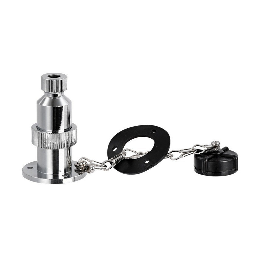 3 Pin Chrome Deck Plug &amp; Socket - 20A