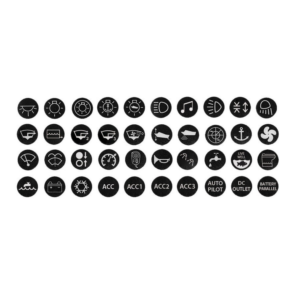 40 Assorted Stickers for Anti-Vandal Switches