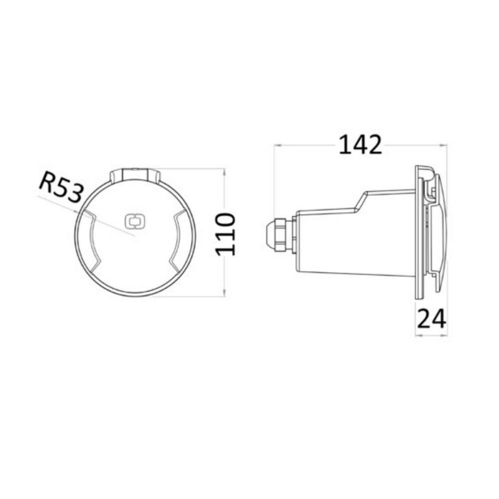 Cruiser Shore Power Stainless Steel Socket 32A