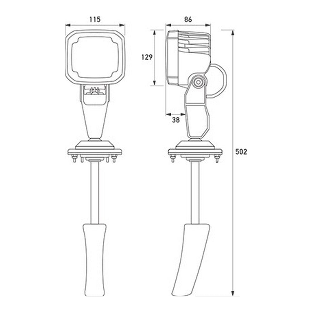 Hella Marine Ultra Beam Through Cabin LED Search Light