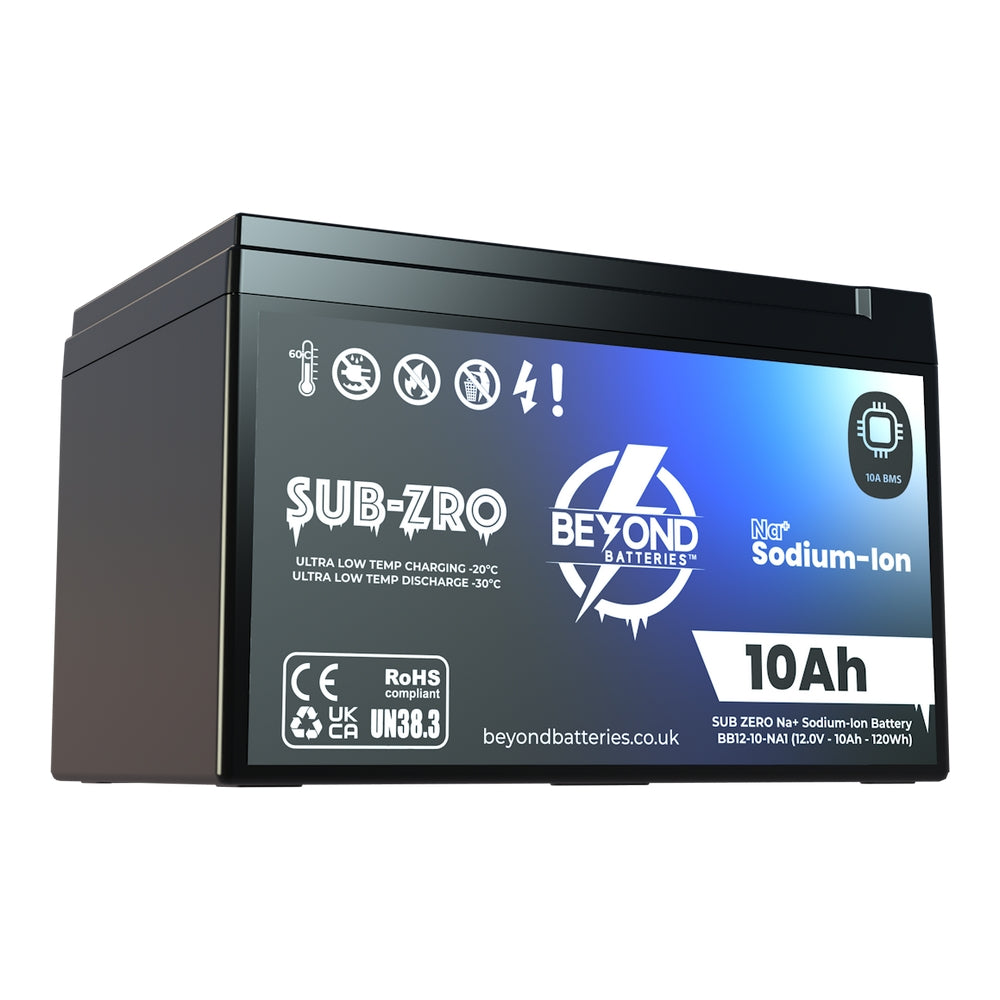 NA10 - Sodium-Ion 10Ah / 120Wh - 12V Low Temperature Compact Battery