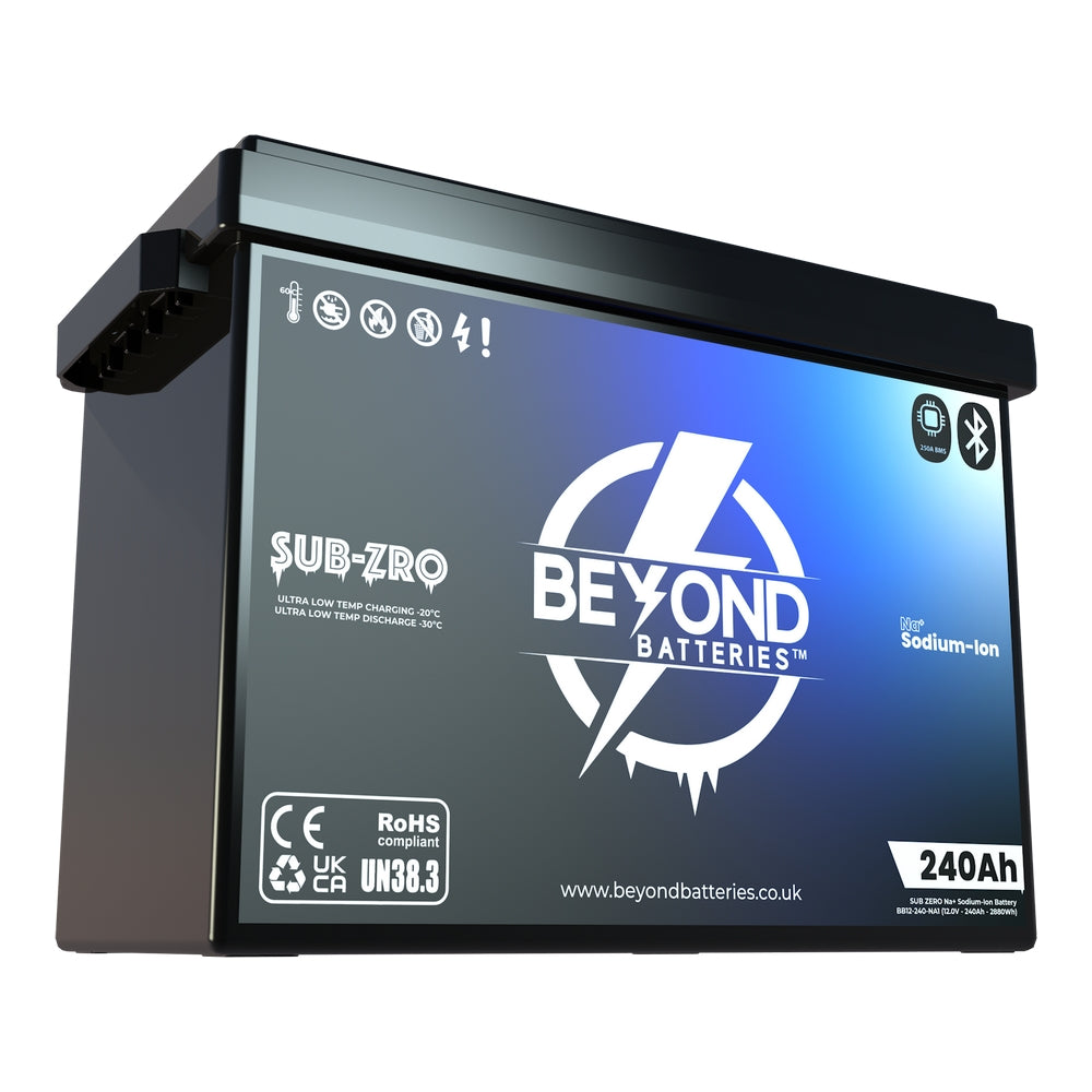 NA240 - Sodium-Ion 240Ah / 2,880Wh - 12V Low Temperature (-30°C) Battery with Bluetooth