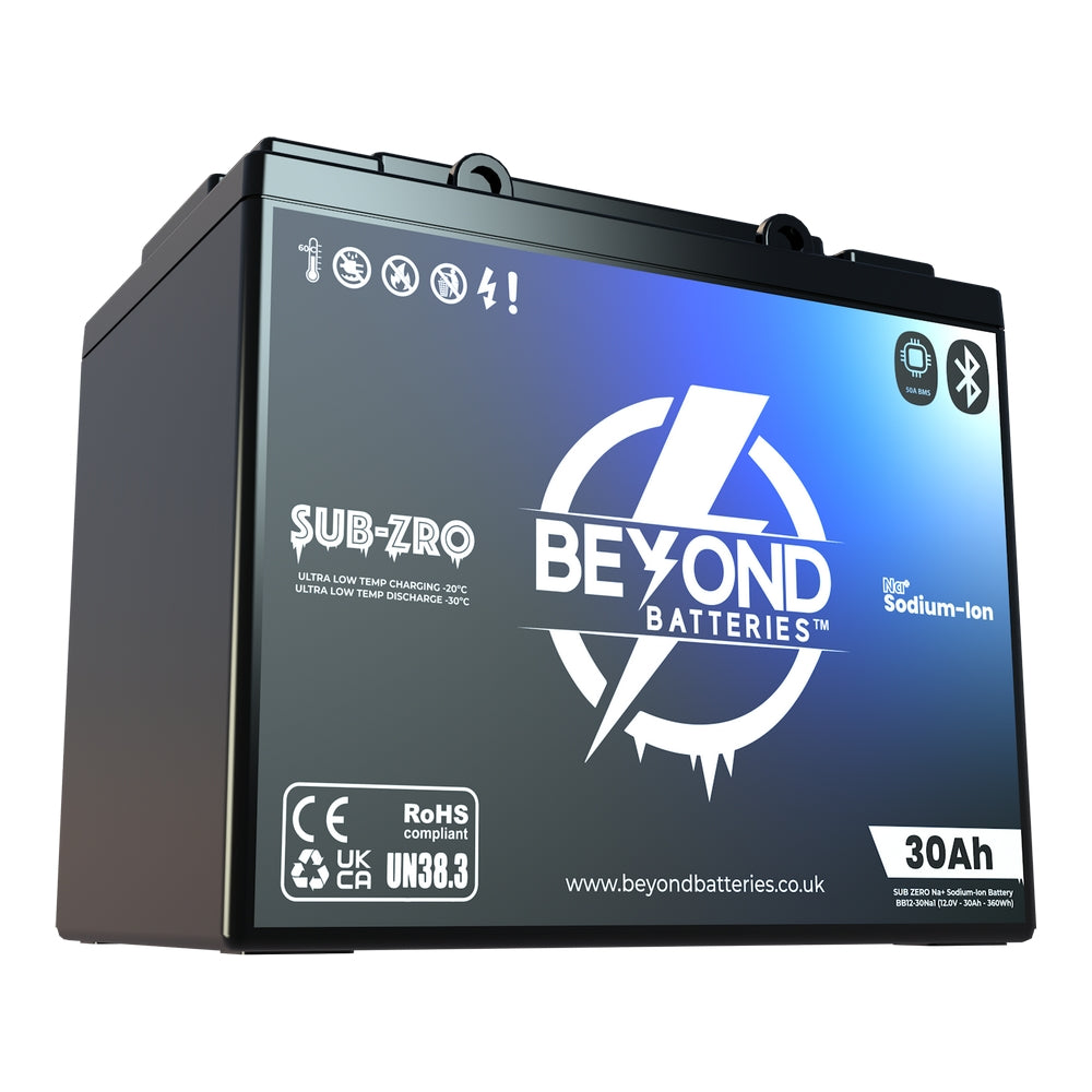 NA30 - Sodium-Ion 30Ah / 360Wh - 12V Low Temperature Compact Battery