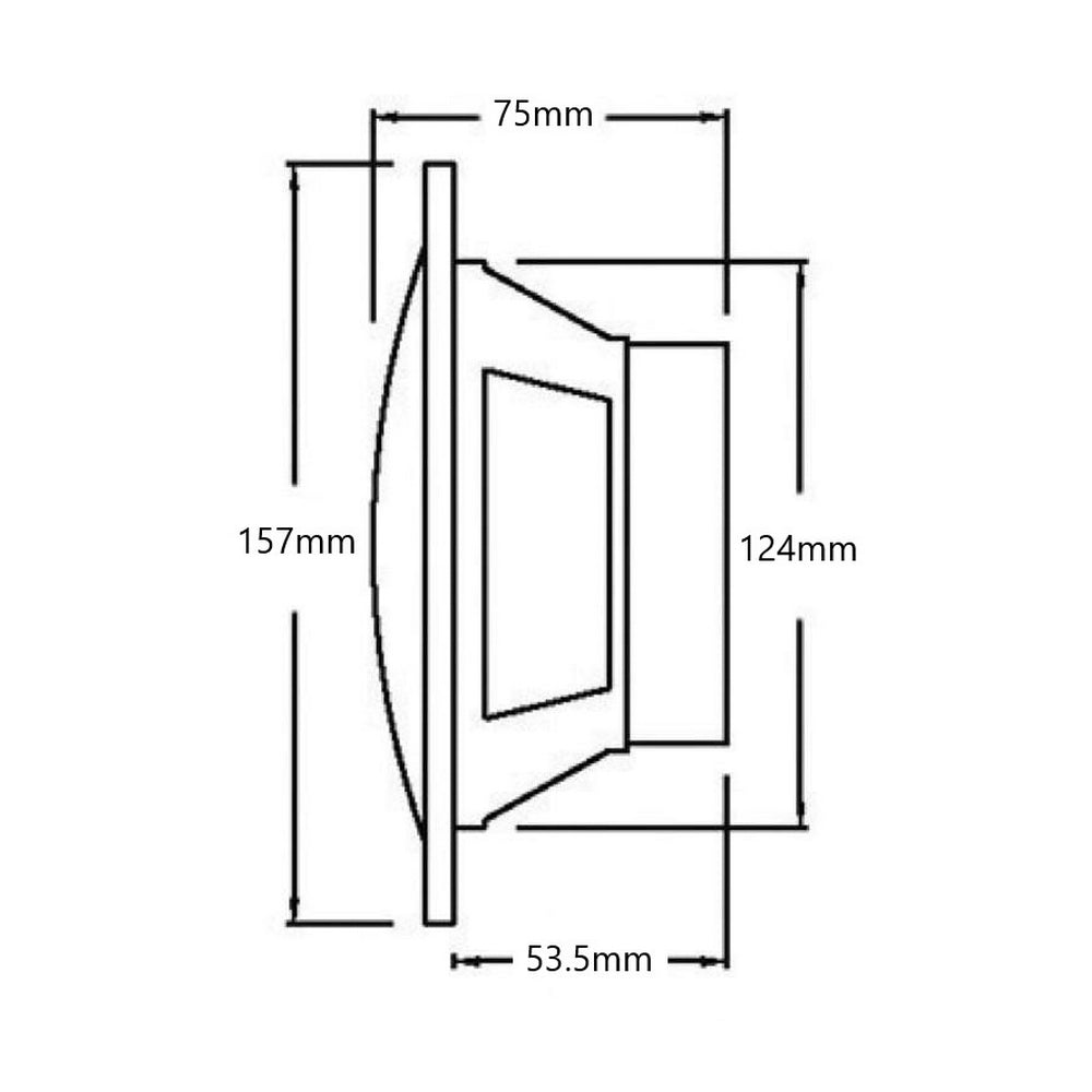 5.25&quot; Dual Cone Black Marine Speakers 40W (Pair)