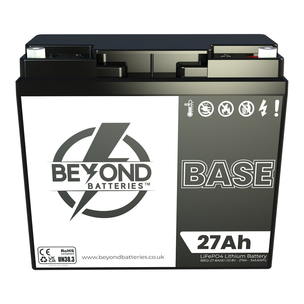 BASE27 - 27Ah / 345.6Wh 12.8V Budget Friendly Lithium Battery with Bluetooth