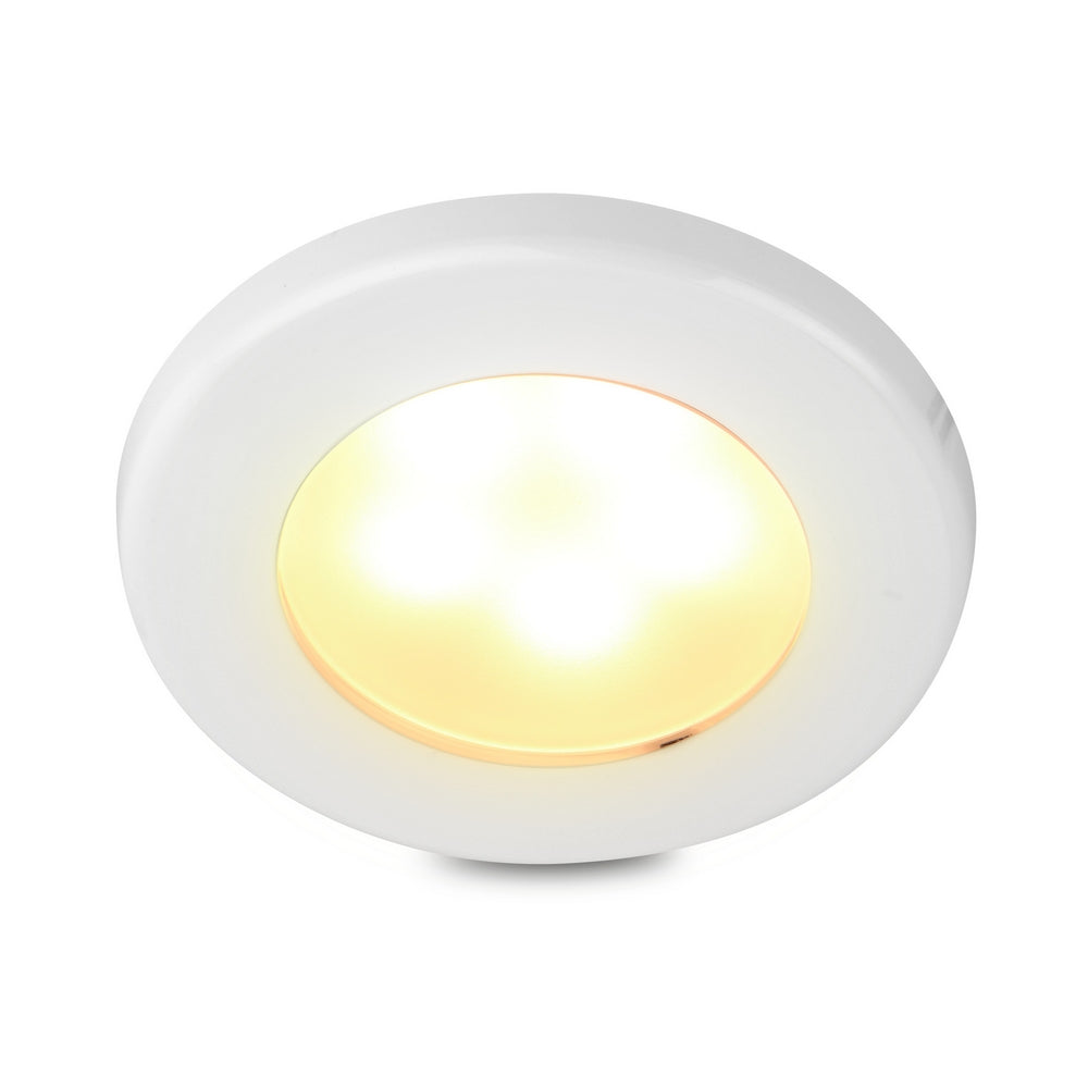 Hella Marine EuroLED 75 - Warm White - 12V - White Bezel