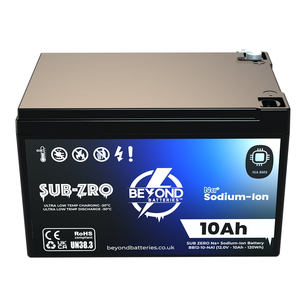 NA10 - Sodium-Ion 10Ah / 120Wh - 12V Low Temperature Compact Battery