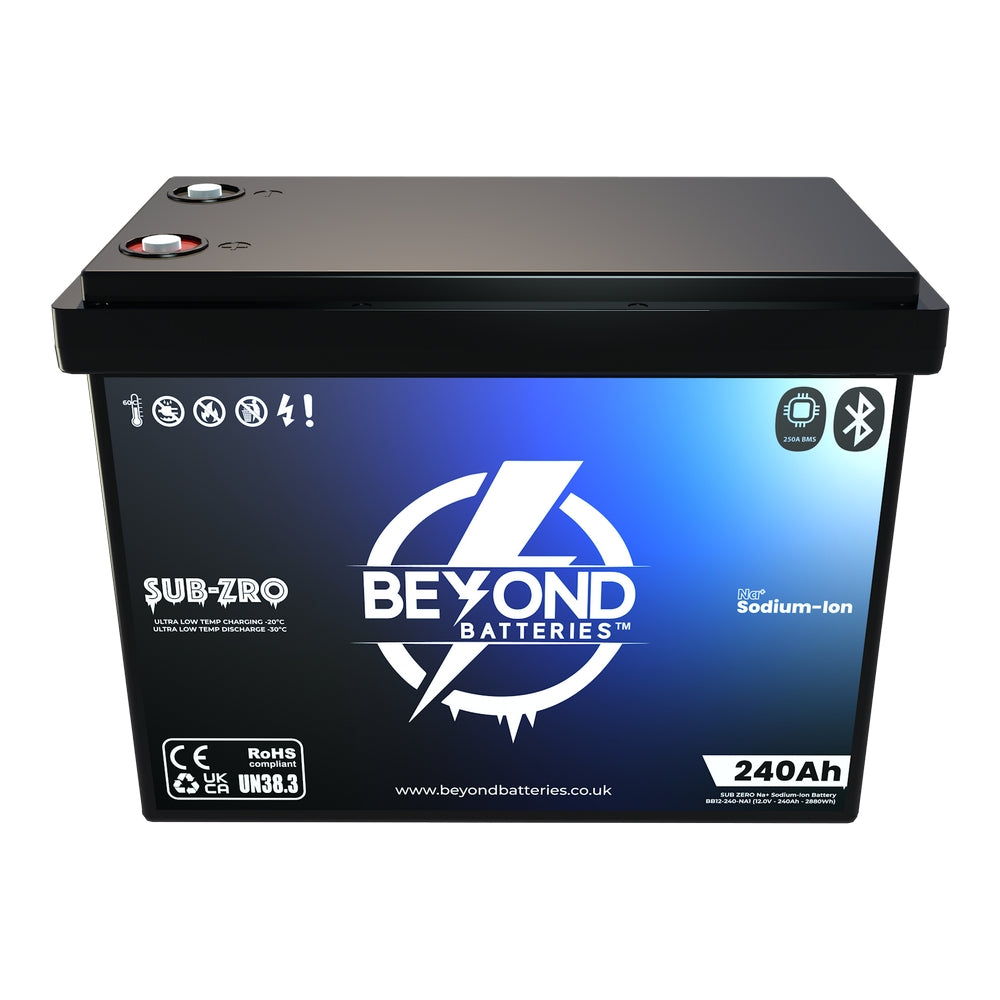 NA240 - Sodium-Ion 240Ah / 2,880Wh - 12V Low Temperature (-30°C) Battery with Bluetooth