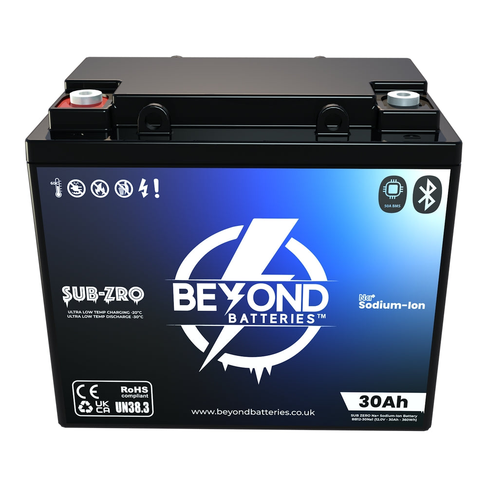 NA30 - Sodium-Ion 30Ah / 360Wh - 12V Low Temperature Compact Battery