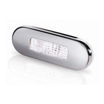 Hella Marine LED Oblong Step Light with Stainless Steel Rim - 12/24V