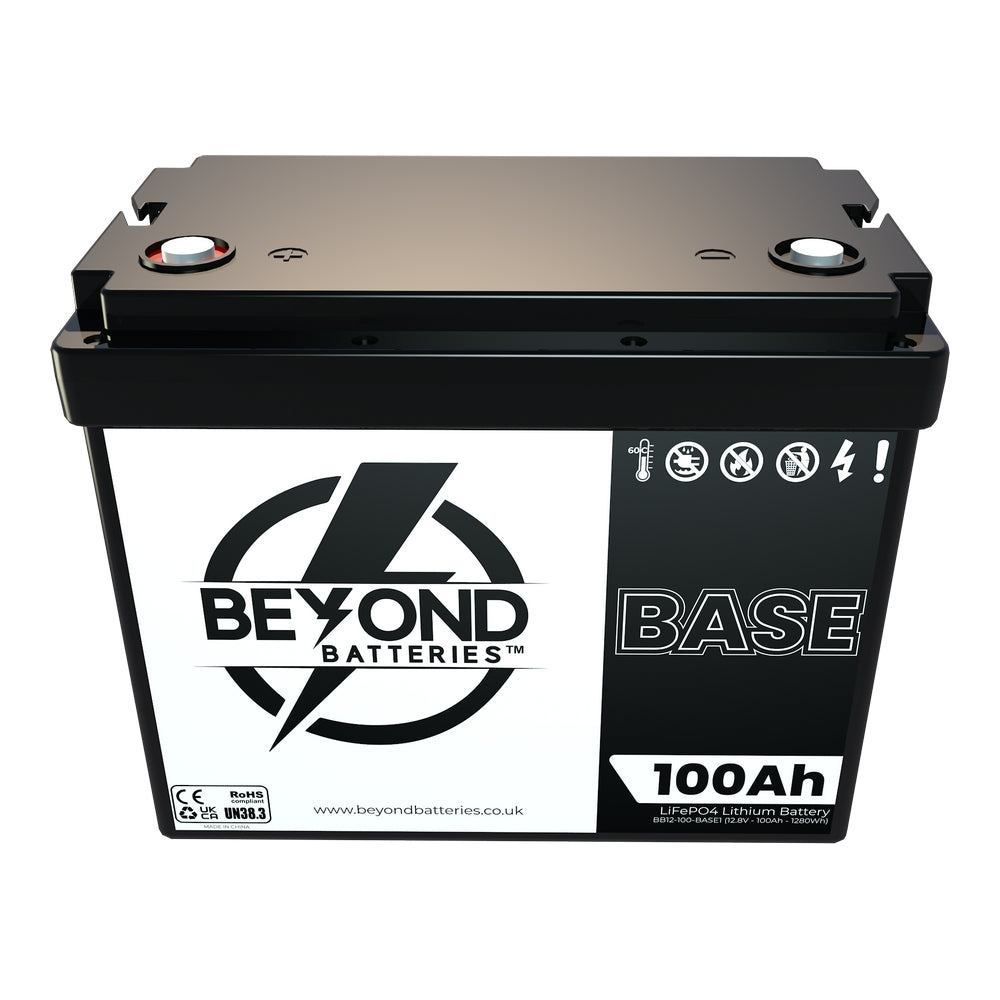 BASE100 - 100Ah / 1280Wh 12.8V Budget Friendly Lithium Battery with Bluetooth