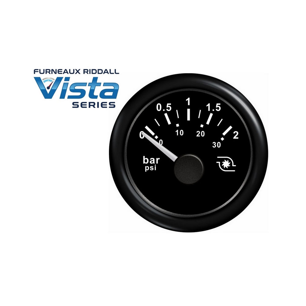 Furneaux Riddall Vista Series Boost Pressure Gauge 2 Bar (30 PSI)
