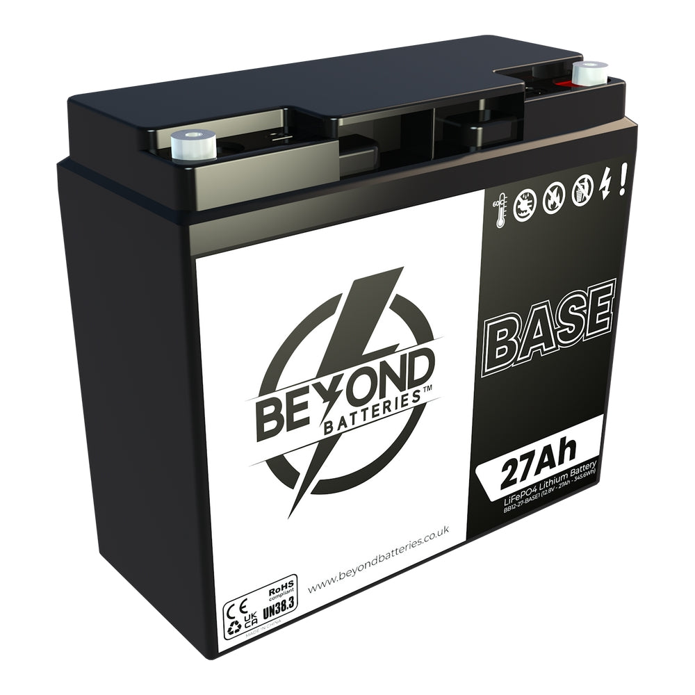 BASE27 - 27Ah / 345.6Wh 12.8V Budget Friendly Lithium Battery with Bluetooth