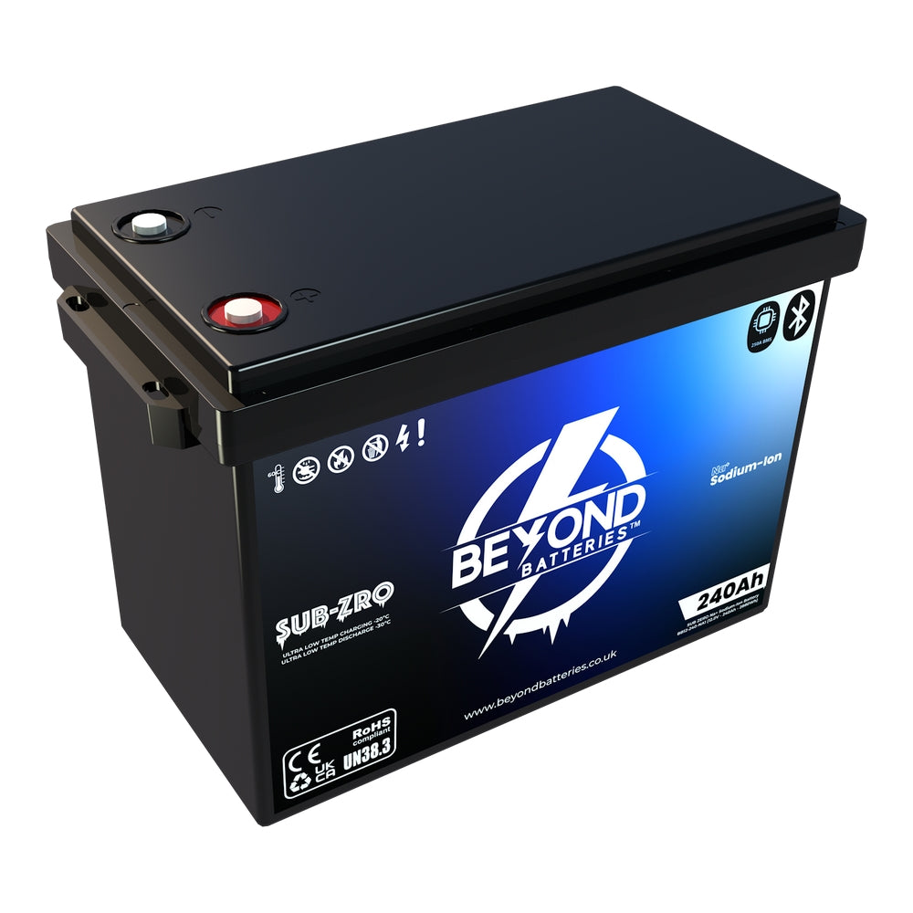 NA240 - Sodium-Ion 240Ah / 2,880Wh - 12V Low Temperature (-30°C) Battery with Bluetooth