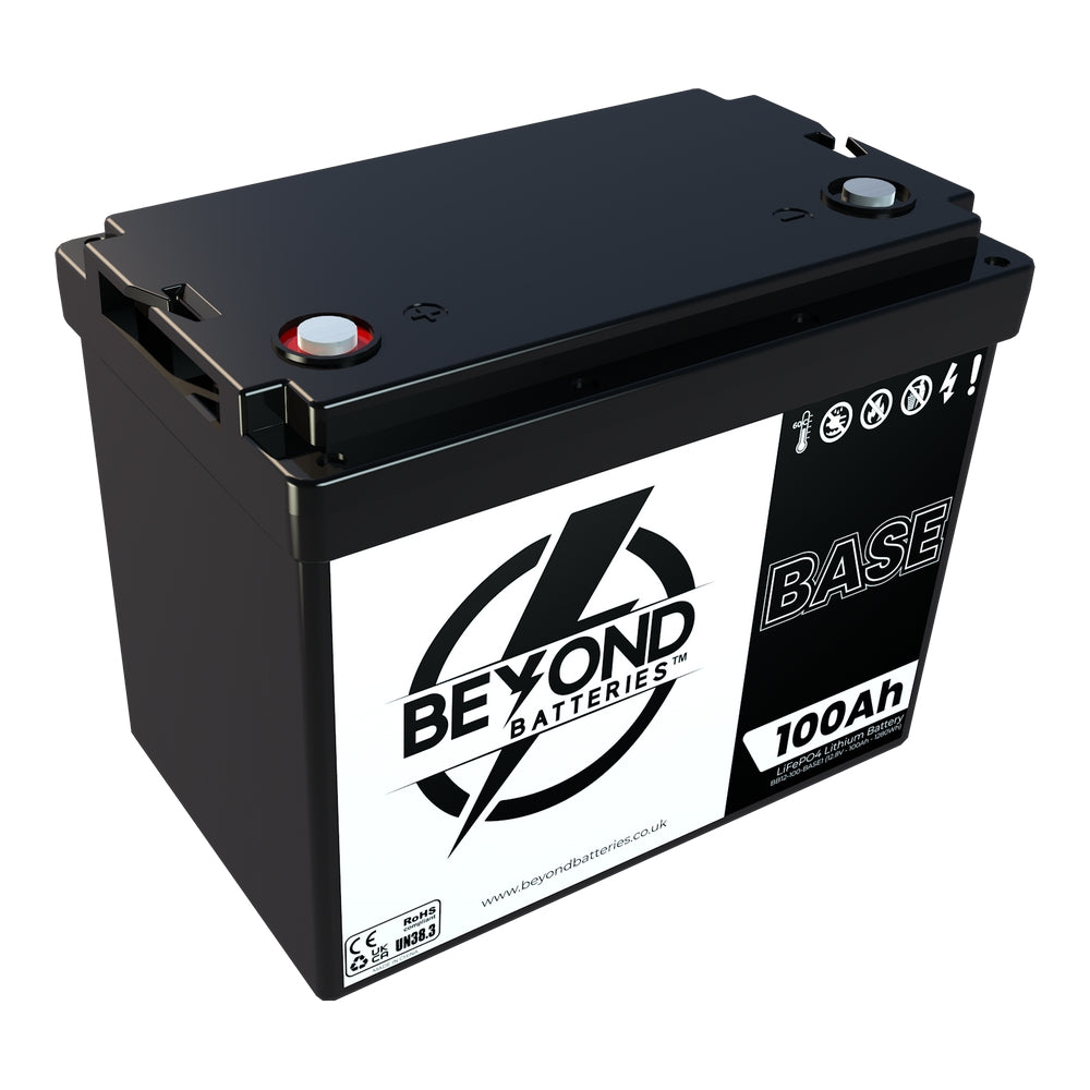 BASE100 - 100Ah / 1280Wh 12.8V Budget Friendly Lithium Battery with Bluetooth