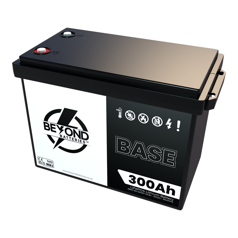 BASE300 - 300Ah / 3840Wh 12.8V Budget Friendly Lithium Battery with Bluetooth