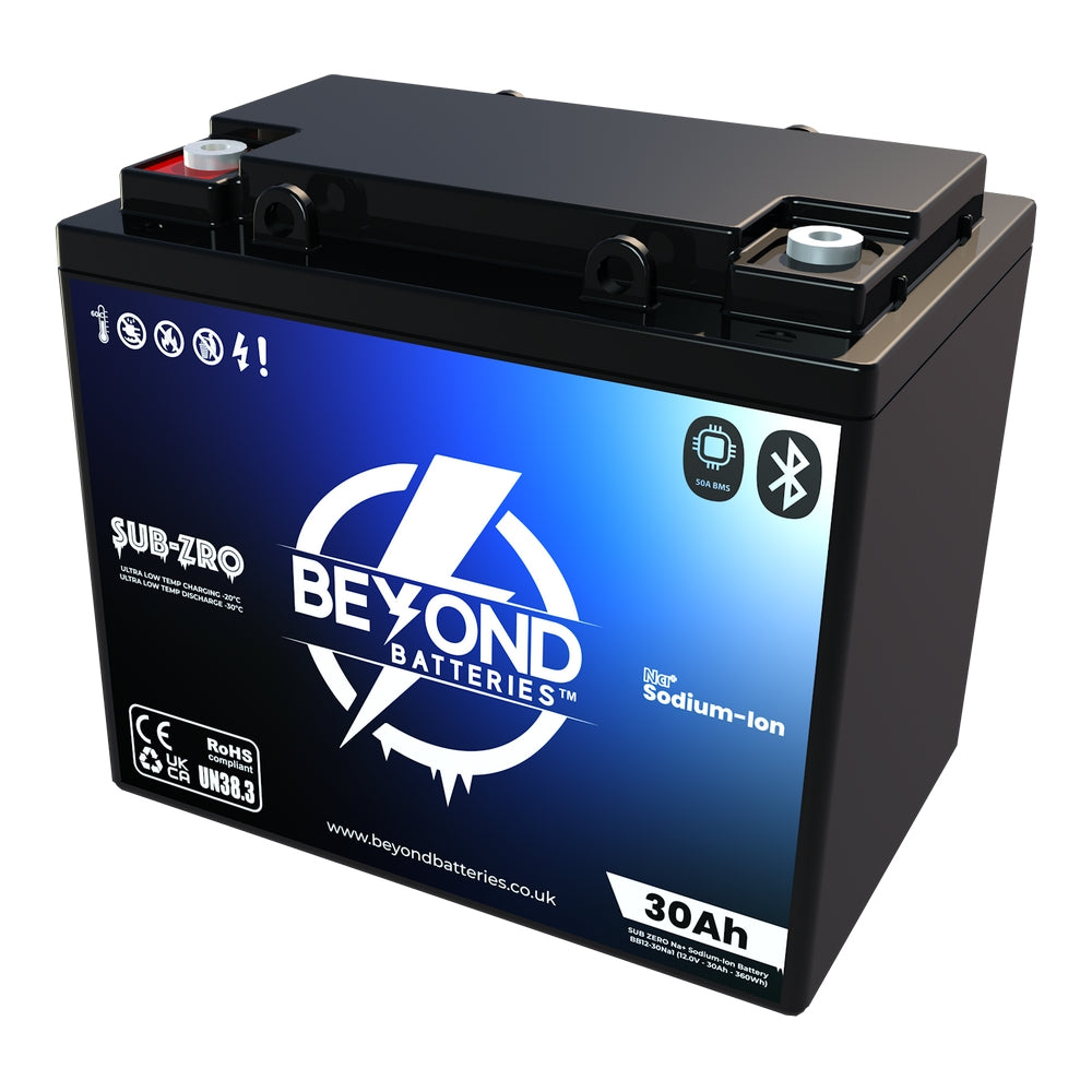 NA30 - Sodium-Ion 30Ah / 360Wh - 12V Low Temperature Compact Battery