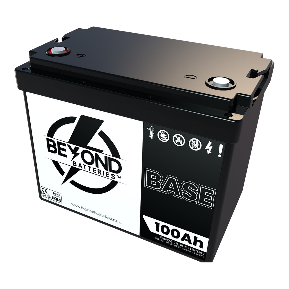 BASE100 - 100Ah / 1280Wh 12.8V Budget Friendly Lithium Battery with Bluetooth