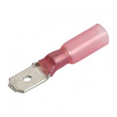 Red Heat Shrink 6.3mm Male Spade Terminal