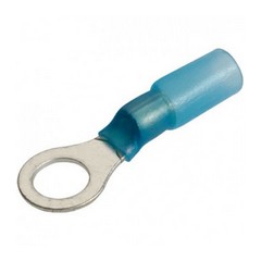 Blue Heat Shrink 6mm Ring Terminal