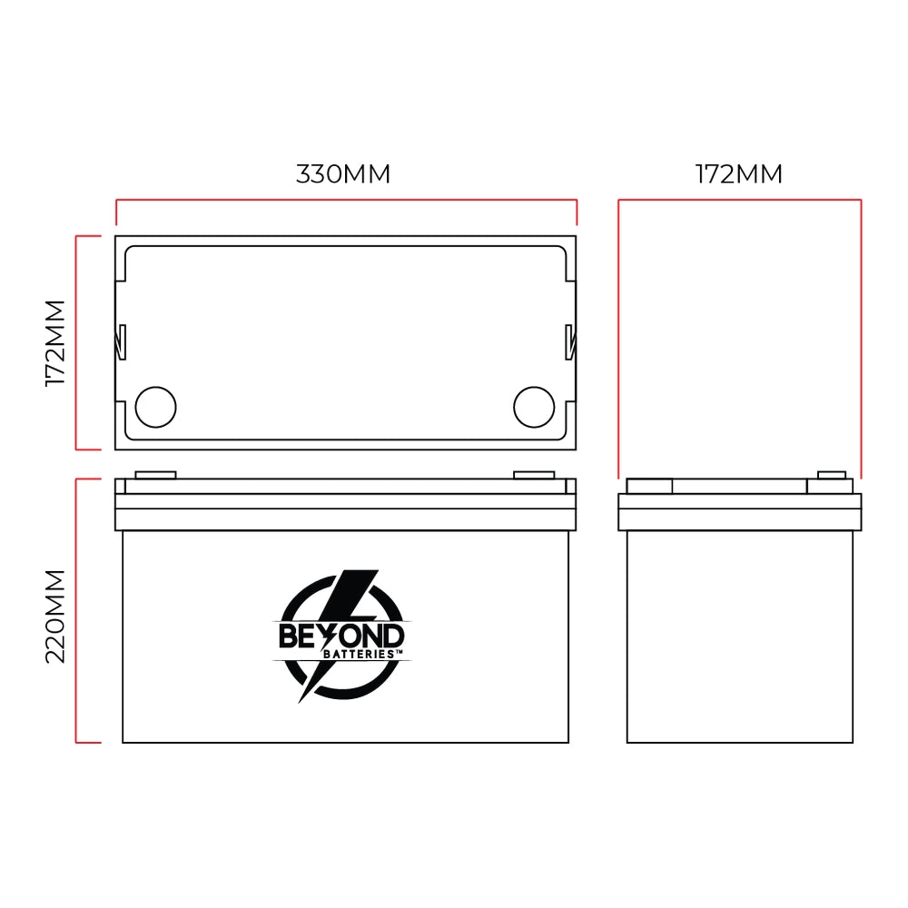 HD160 - 160Ah High Performance Lithium 12.8V Battery