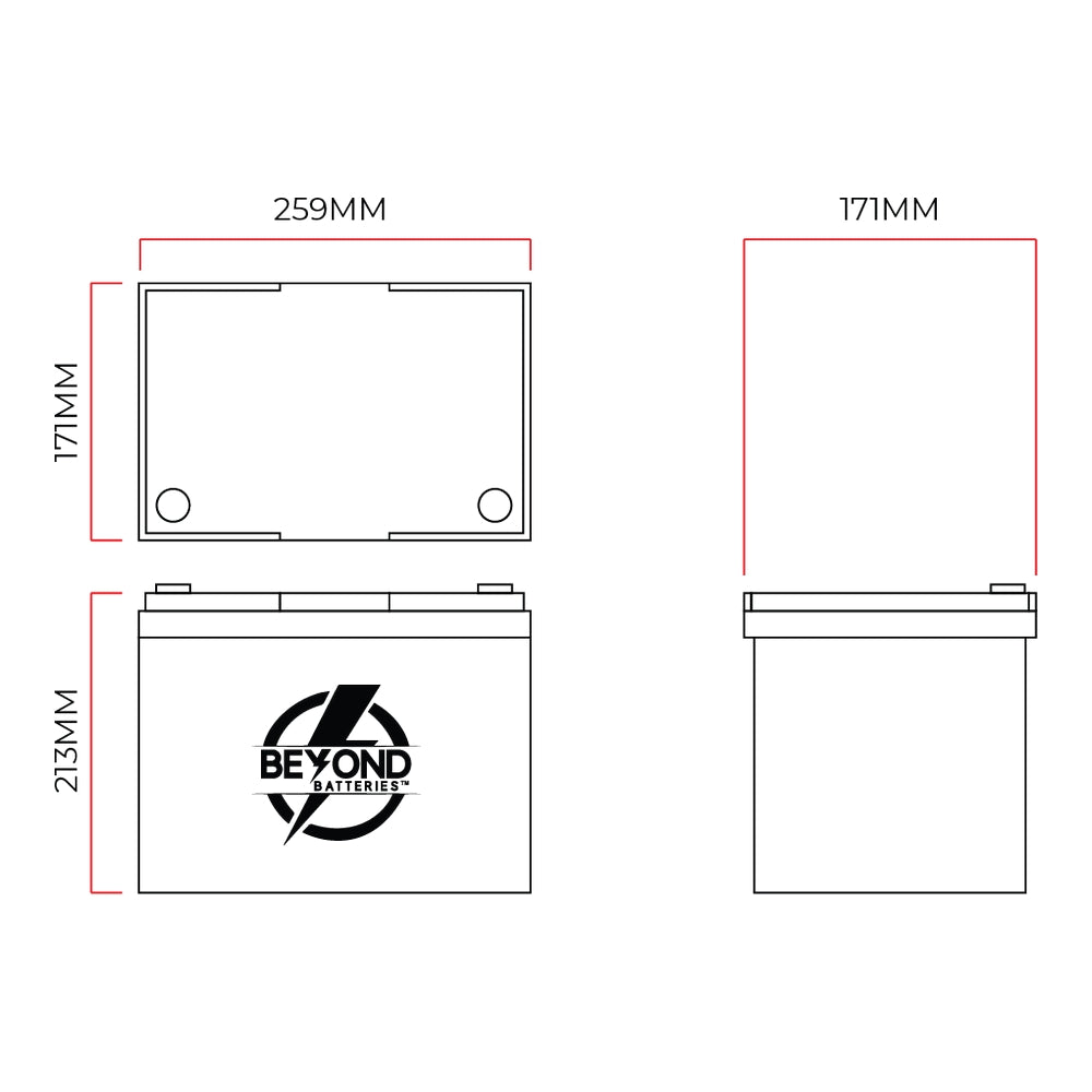 BASE100 - 100Ah / 1280Wh 12.8V Budget Friendly Lithium Battery with Bluetooth