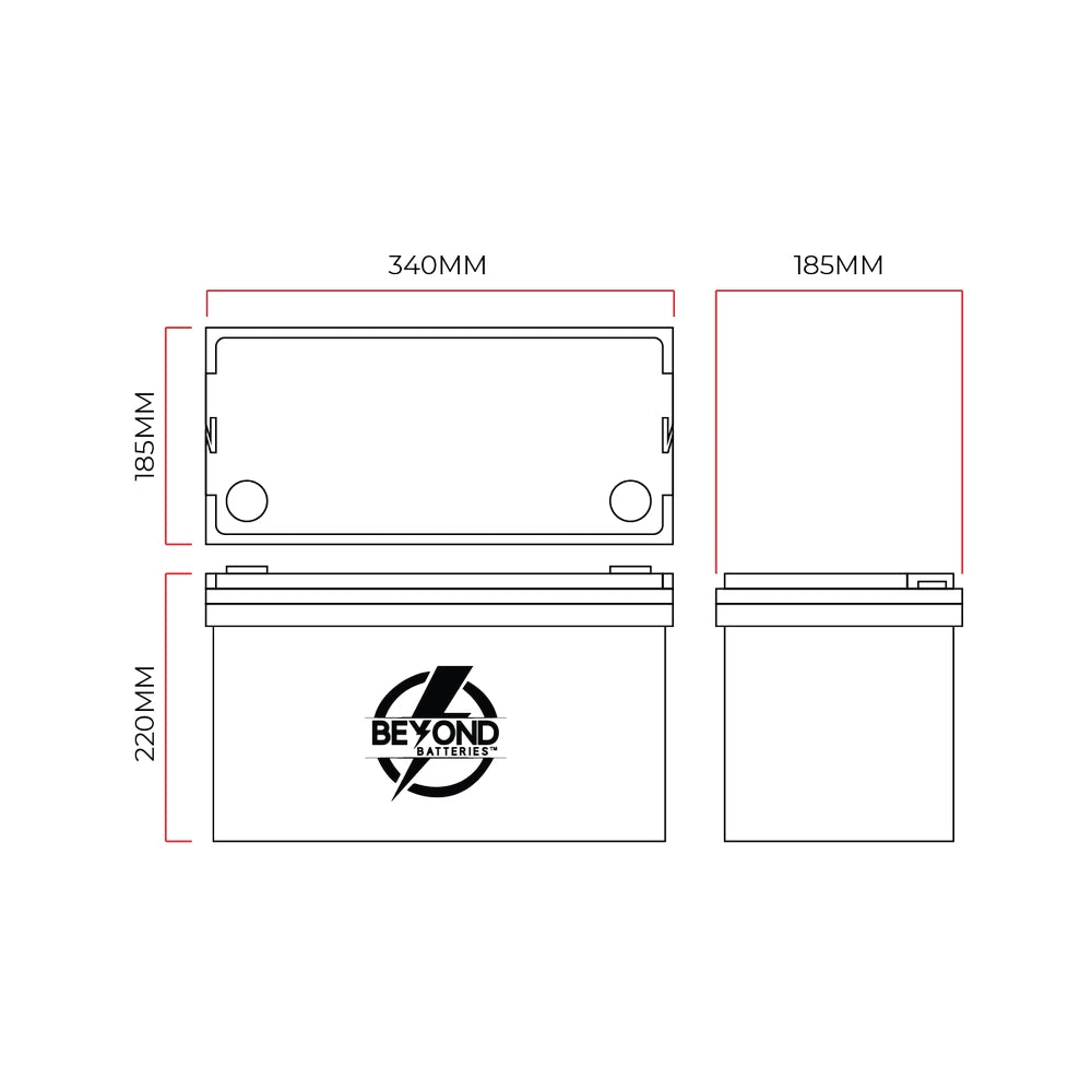 NA100 - Sodium-Ion 100Ah / 1200Wh - 12V Low Temperature Battery