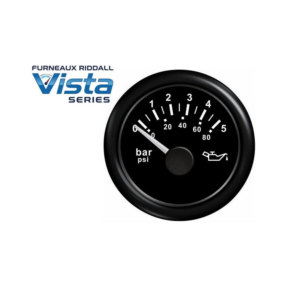 Furneaux Riddall Vista Series Engine Pressure Gauge 5 Bar (80 PSI)