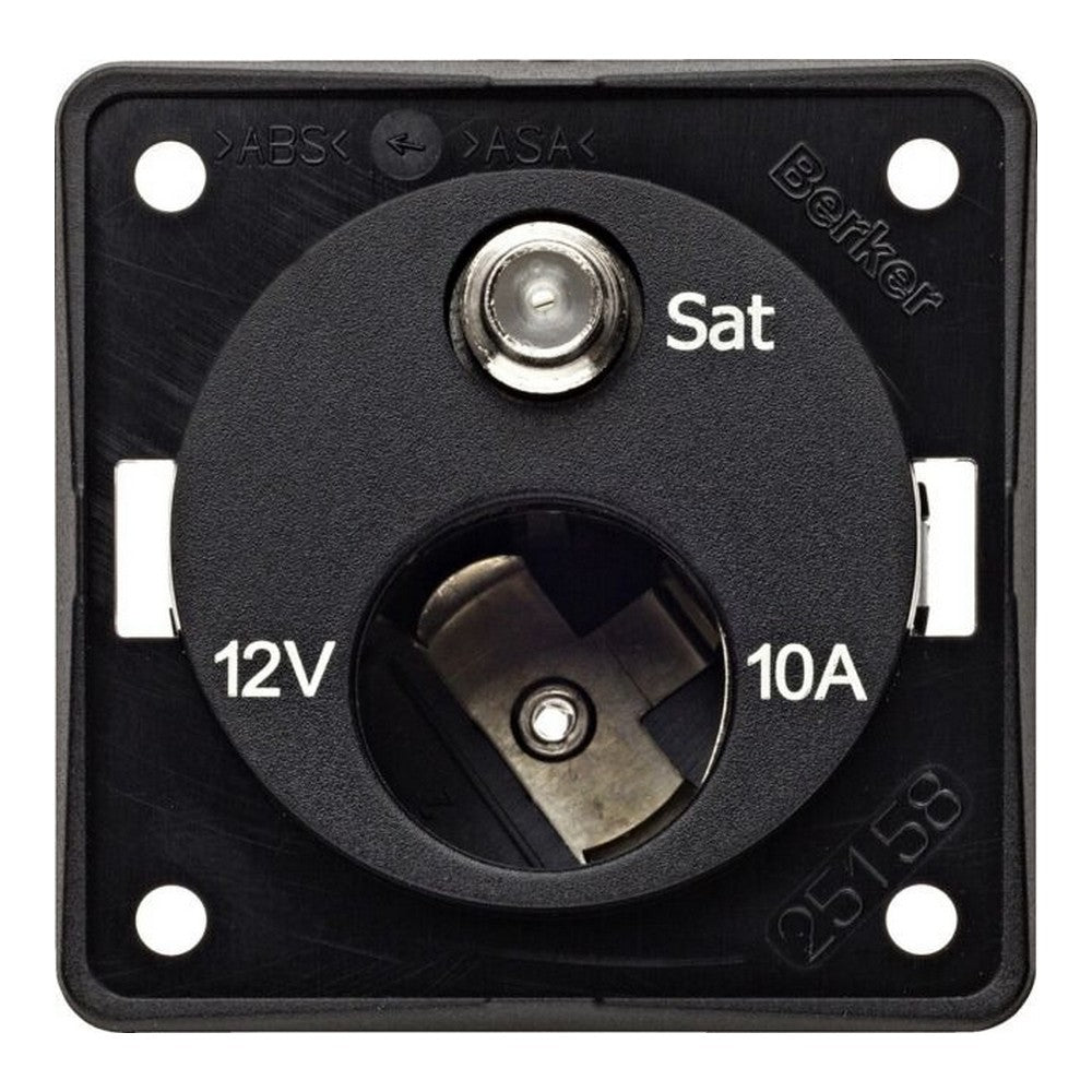 Berker 12V Accessory and SAT Socket Outlet