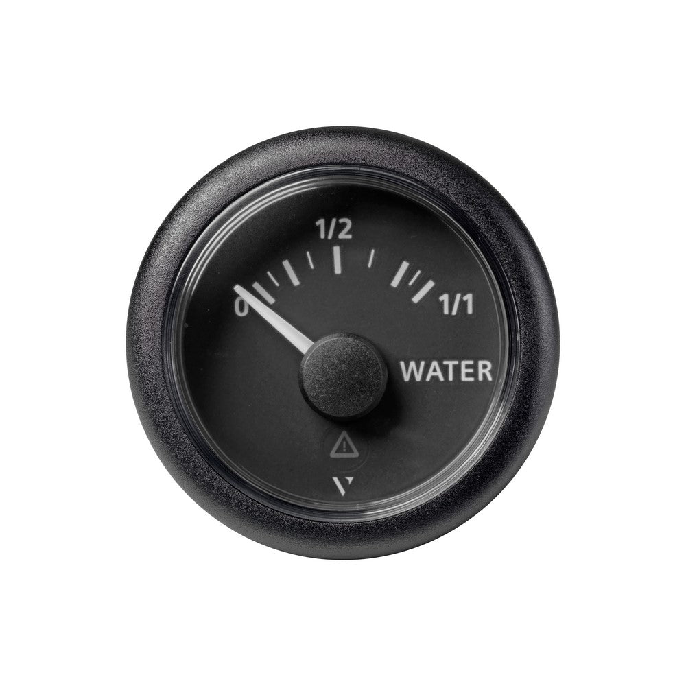 Veratron VDO Viewline Fresh Water Level Gauge (compatible with tubular level senders) 10-180ohm - 52mm - Black