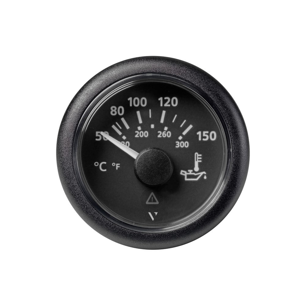 Veratron VDO Viewline Oil Temperature Gauge - 50-150C - 52mm - Black