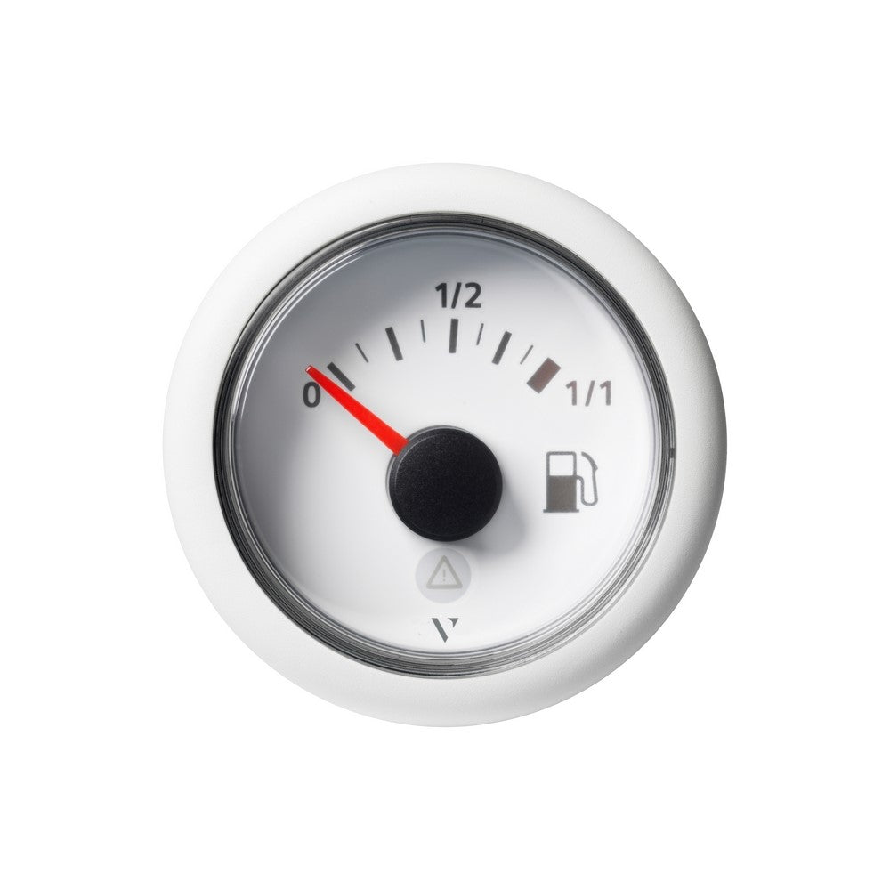 Veratron VDO Viewline Fuel Level Gauge (compatible with tubular level senders) 90-4ohm - 52mm - White