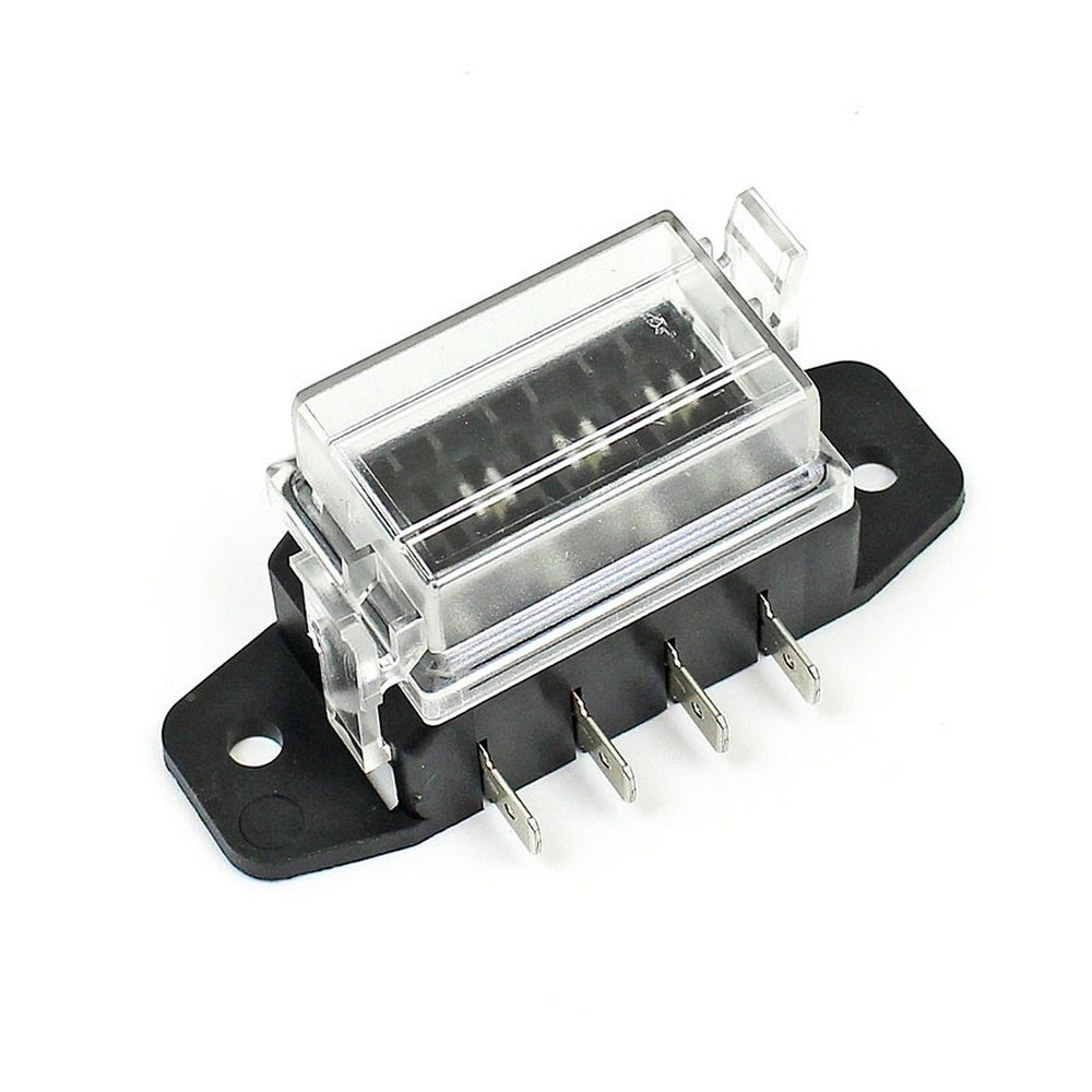 4 Way Fuse Holder &amp; Cover - Side Entry