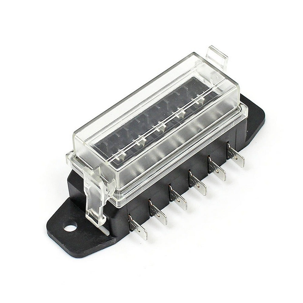 6 Way Fuse Holder &amp; Cover - Side Entry