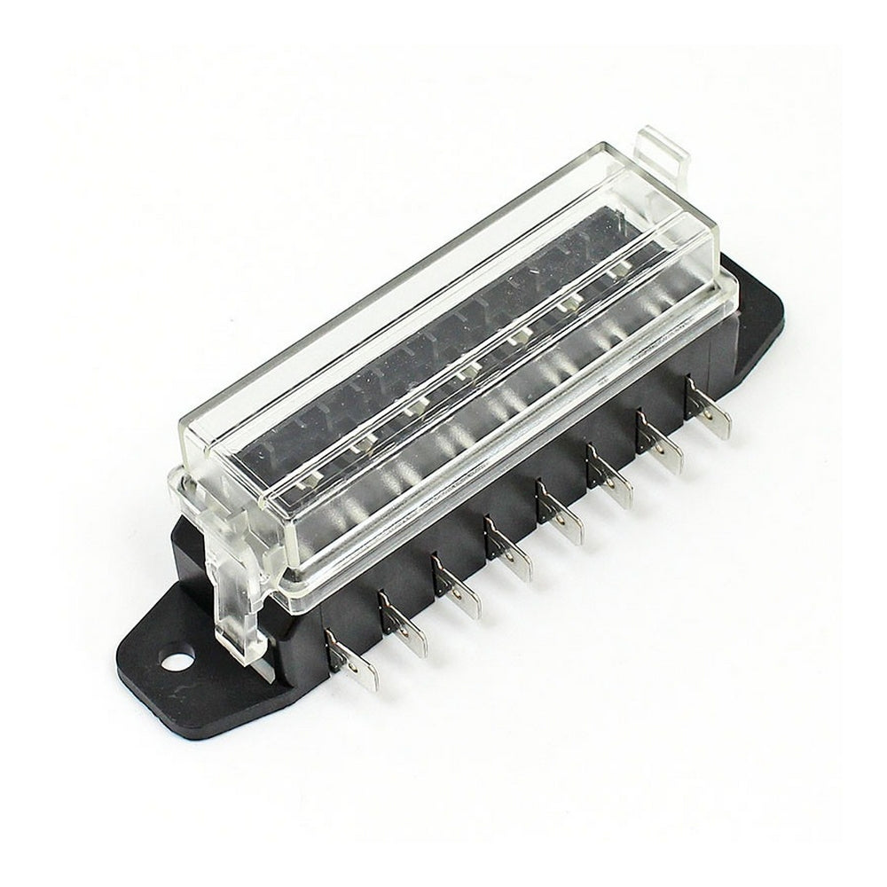 8 Way Fuse Holder &amp; Cover - Side Entry