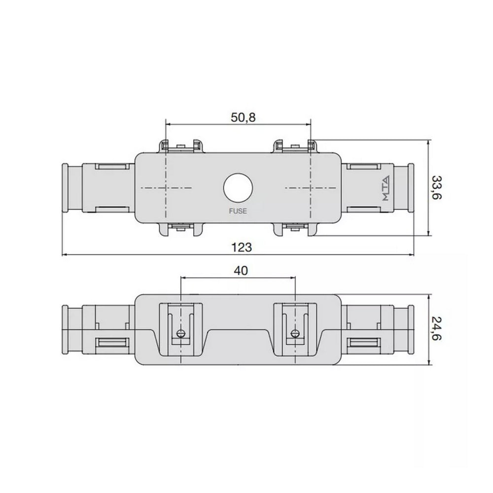 Low Profile Mega Fuse Holder