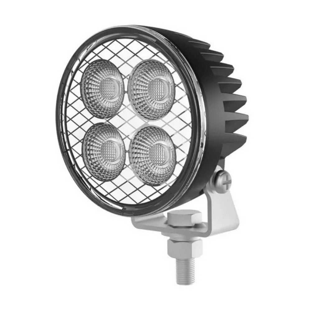 Round Compact LED Work Light Black Housing