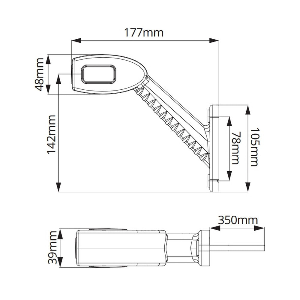 Right Hand LED Stalk Marker Light