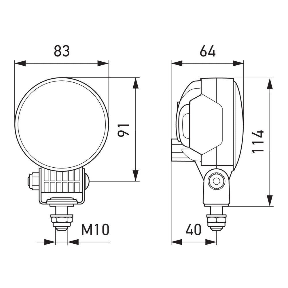 Hella Marine Module 70-S Long Range LED Floodlight 9-32V