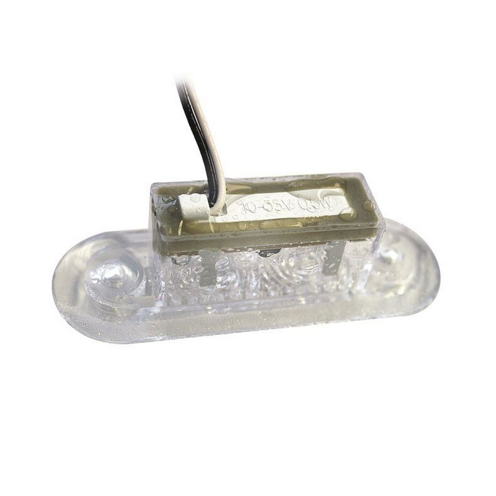 Hella Marine LED Oblong Step Light with Stainless Steel Rim - 12/24V