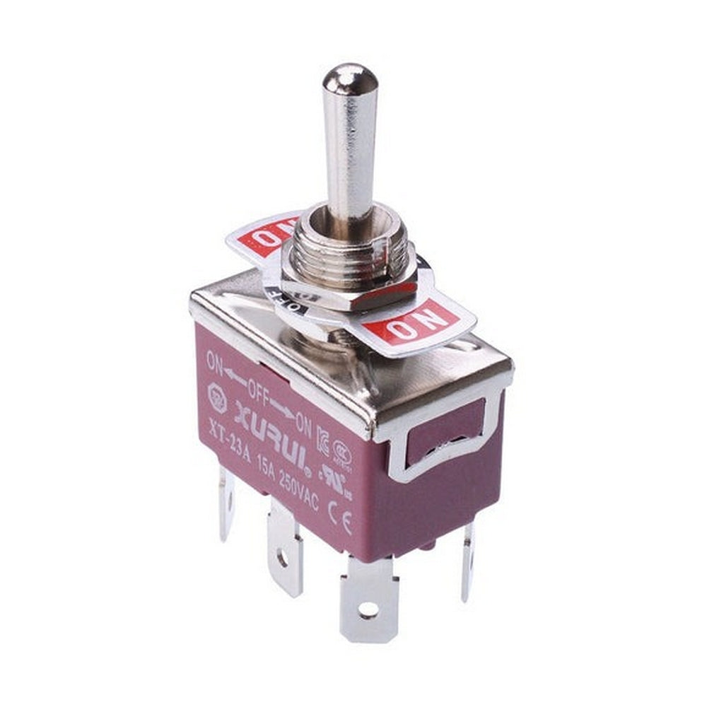 On / Off / On Toggle Switch 20A DPDT