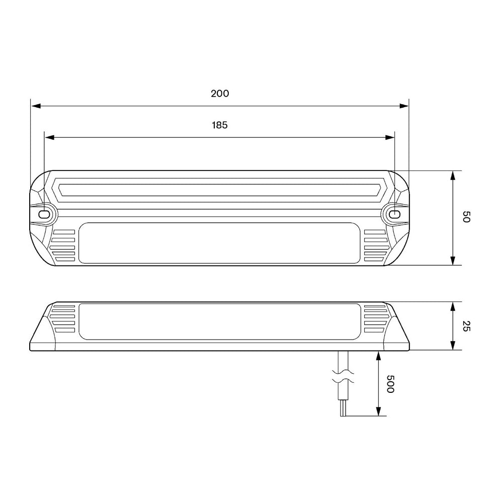 SL200 Series LED Scene Lamp - White Housing - 12/24V